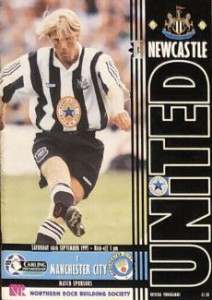 Newcastle away 1995 to 96 prog