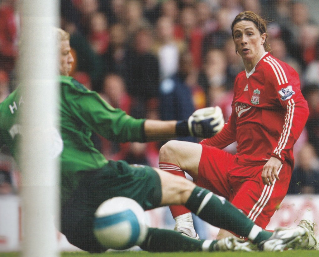 liverpool home 2008 to 09 torres goal