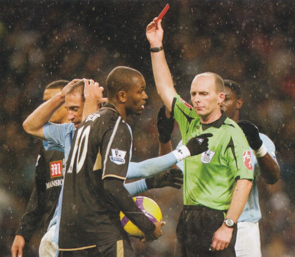 tottenham home 2008 to 09 dunne sent off