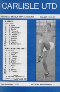 carlisle away 1970-71 prog