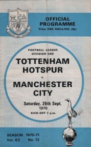 tottenham away 1970 to 71 prog
