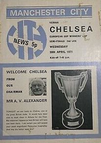 chelsea home ecwc 1970-71 prog