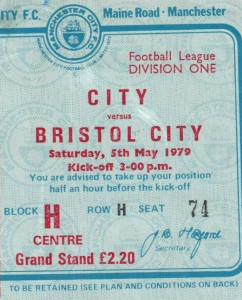 bristol city home 1978 to 79 ticket