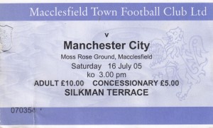 macclesfield away 2005 to 06 ticket