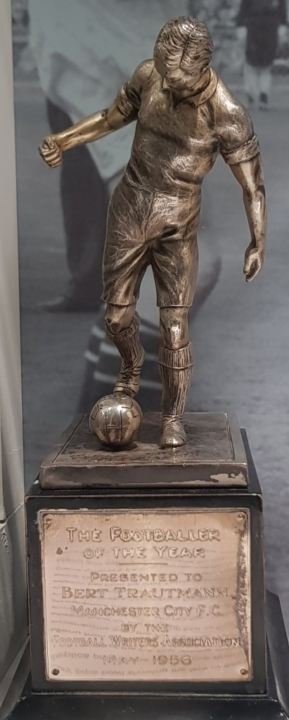 1955 to 56 trautmann player of the year award in museum