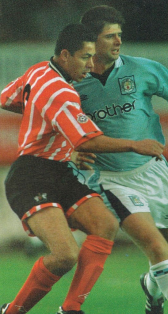 Exeter friendly 1996 to 97 action