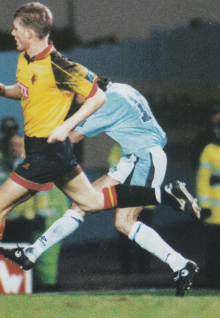 watford fa cup 1996 to 97 rosler goal3