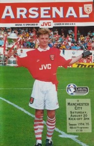 arsenal away 1994 to 95 prog