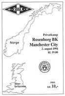 rosenborg 1994 to 95 prog