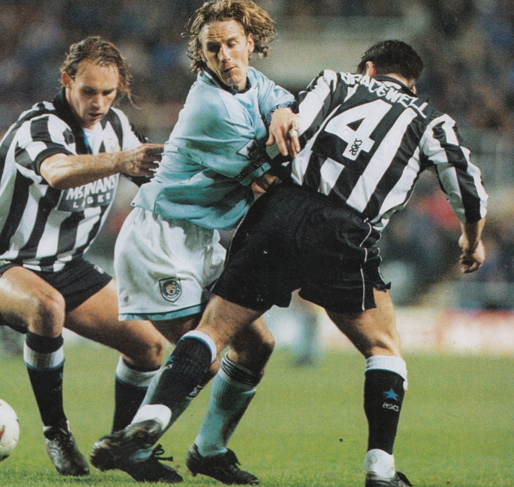 newcastle away lge cup 1994 to 95 action6