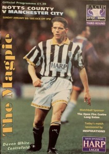 notts county away fa cup 1994 to 95 prog