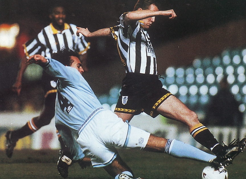 notts county fa cup replay 1994 to 95 action