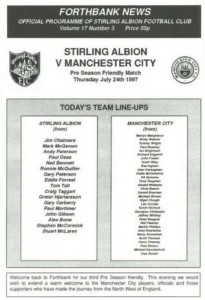 stirling albion friendly 1997 to 98 prog