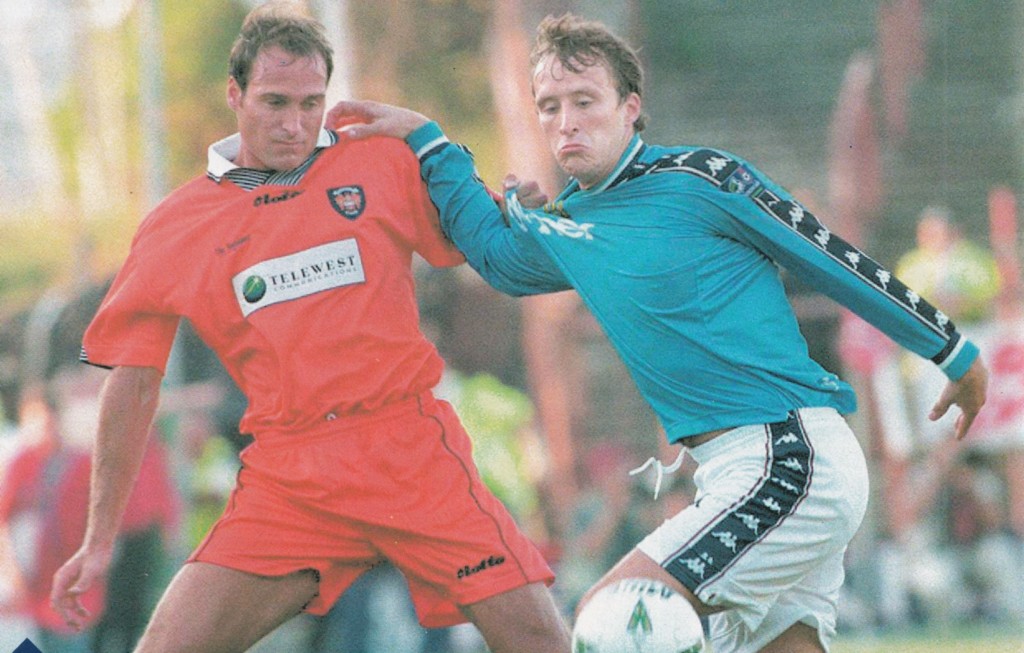 blackpool away lge cup 1997 to 98 action2