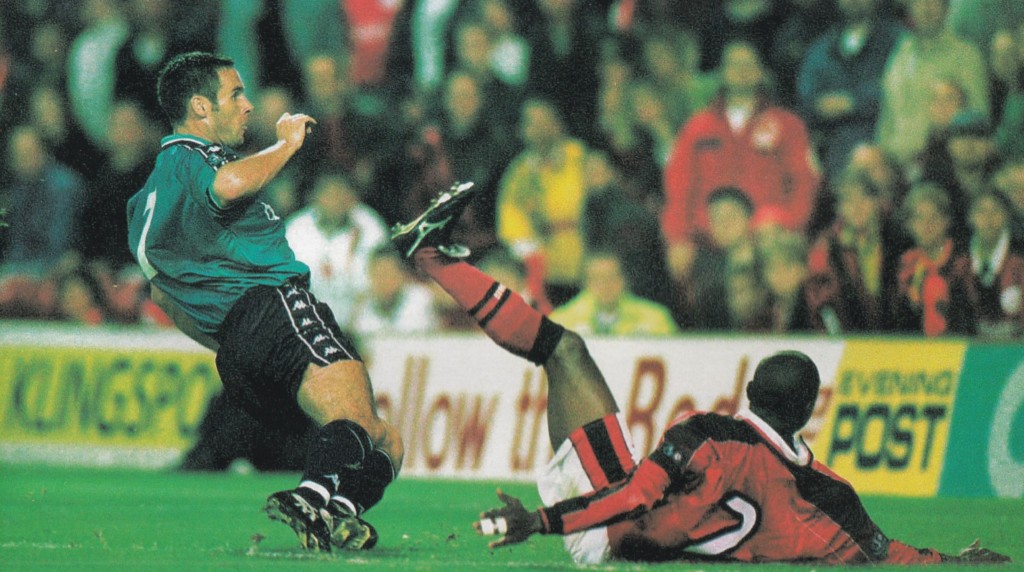 nottingham forest away 1997 to 98 brannan 1st goal 5