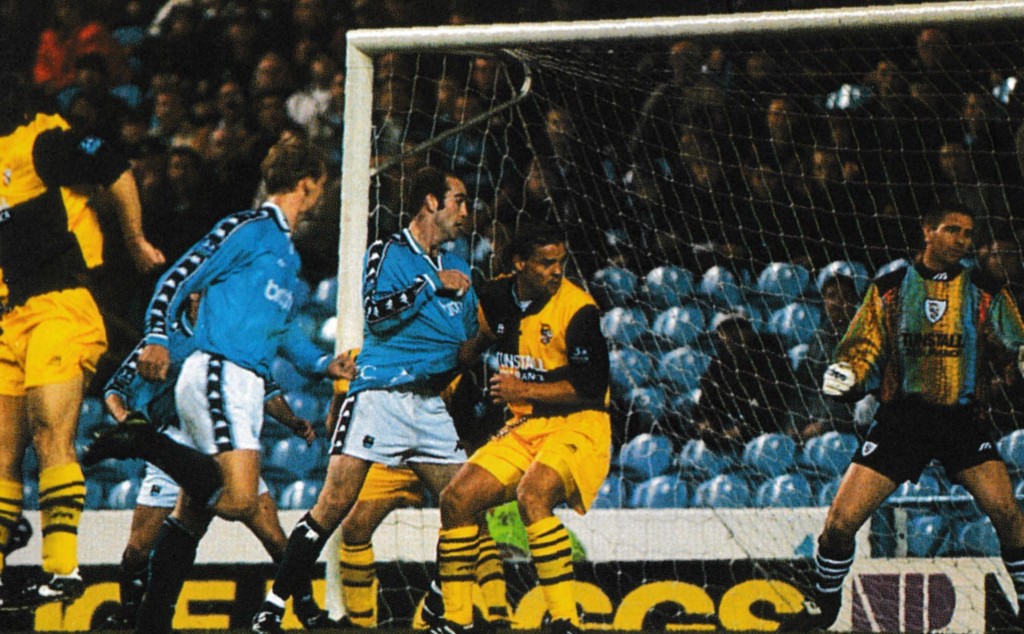 port vale home 1997 to 98 wiekens goal3