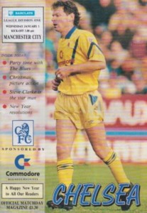 chelsea away 1991 to 92 programme