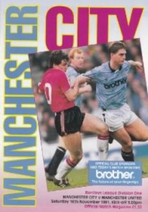 man utd home 1991 to 92 prog