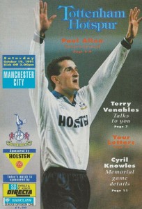 tottenham away 1991 to 92 prog