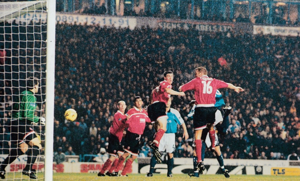 barnsley home 1999 to 2000 goat goal6