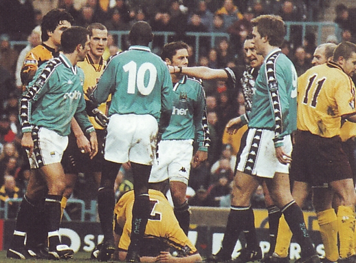 northampton home 1998 to 99 horlock sent off