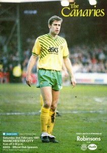 norwich away 1990 to 91 prog