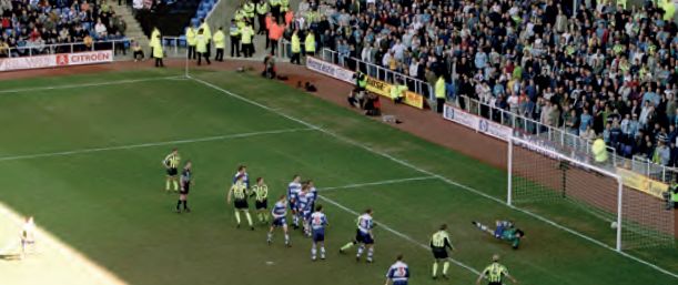 reading away 1998 to 99 cooke free kick goal