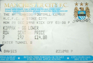 stoke home 1998 to 99 ticket