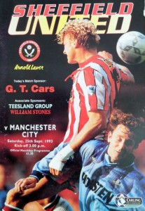 sheff utd away 1993 to 94 prog