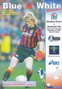BLACKBURN AWAY 1993 TO 94 prog
