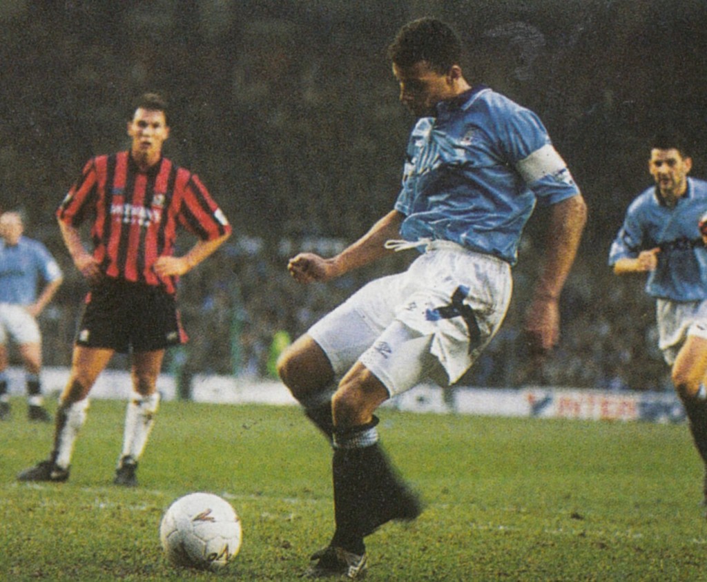 blackburn home 1992 to 93 curle pen goal