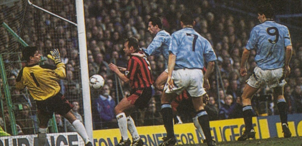blackburn home 1992 to 93 sheron goal