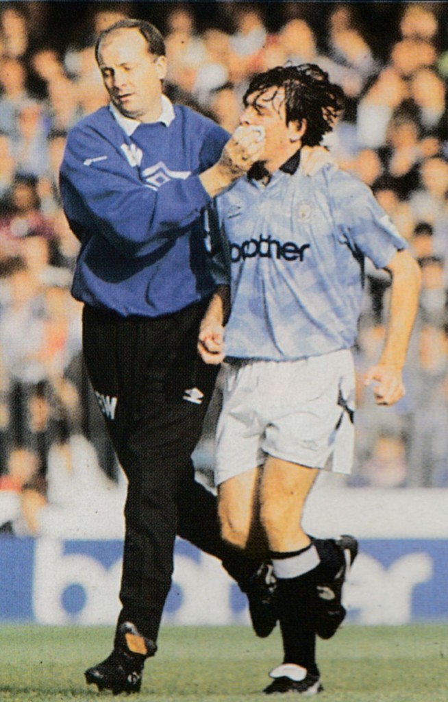 chelsea home 1992 to 93 holden injured in accidental clash with phelan