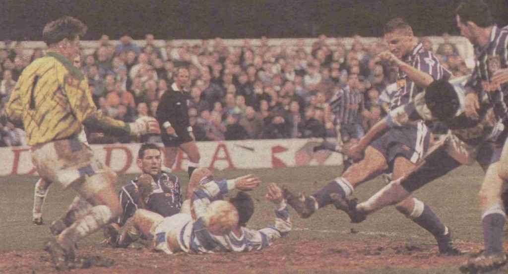 qpr away 1992 to 93 action