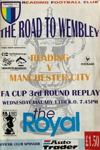 reading fa cup away 1992 to 93 programme