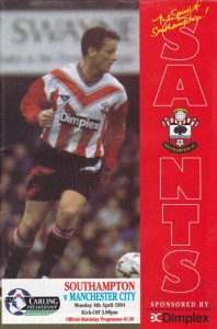 southampton away 1993 to 94 prog