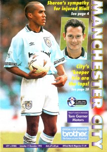Manchester City v Tottenham Hotspur 1992/93 – City Til I Die