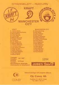 IF Kraft Friendly 1987 to 88 prog