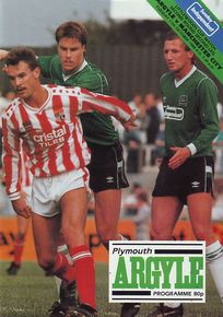 plymouth away littlewoods cup 1988 to 89 prog