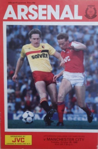 arsenal littlewoods cup 1986 to 87 prog