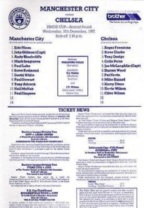 chelsea simod cup 1987 to 88 prog