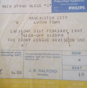 luton home 1986 to 87 ticket