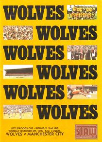 wolves away littlewoods cup 1987 to 88 prog