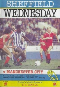 Sheff wed away 1985 to 86 prog