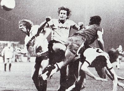Wigan away Milk Cup 1982 to 83 action