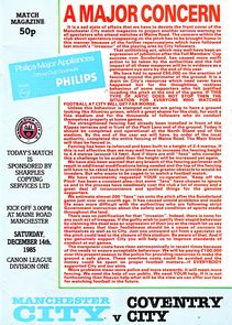 coventry home 1985 to 86 prog