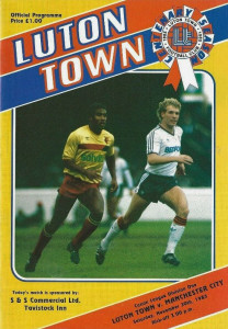 luton away 1985 to 86 prog