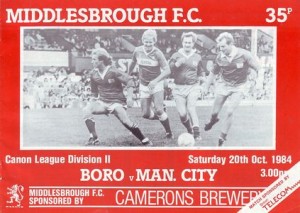 middlesbrough away 1984 to 85 prog