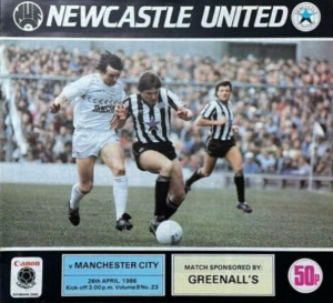 newcastle away 1985 to 86 prog