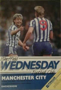 sheff weds away 1986 to 87 prog